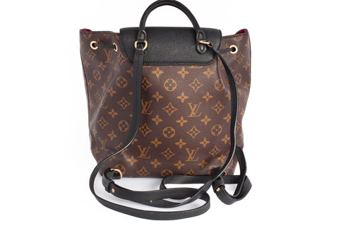 Authentic Louis Vuitton Monogram Montsouris PM Black/Brown