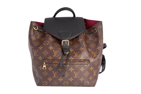 Authentic Louis Vuitton Monogram Montsouris PM Black/Brown