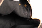 Authentic Louis Vuitton Black/Brown Monogram Petite Malle Souple Shoulder Bag