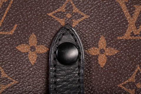Authentic Louis Vuitton Monogram Macassar Christopher Messenger Bag