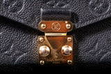 Authentic Louis Vuitton Pochette Métis Black Monogram Empreinte Leather