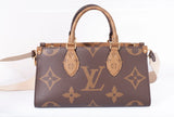 Authentic Louis Vuitton Reverse Monogram Giant ONTHEGO East West Crossbody Bag