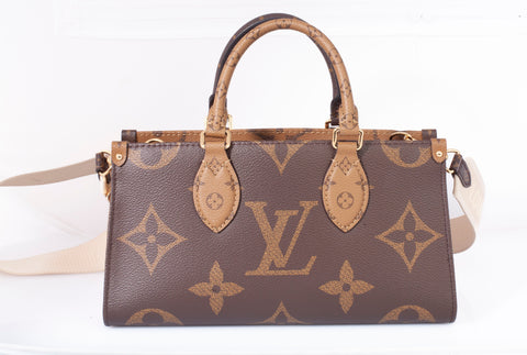 Authentic Louis Vuitton Reverse Monogram Giant ONTHEGO East West Crossbody Bag