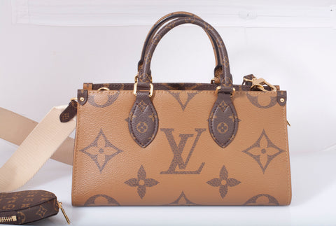 Authentic Louis Vuitton Reverse Monogram Giant ONTHEGO East West Crossbody Bag