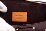 Authentic Louis Vuitton Amarante Monogram Vernis Montana Top Handle Bag