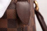 Authentic Louis Vuitton Damier Ebene Saleya MM Tote Bag