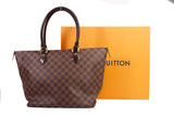 Authentic Louis Vuitton Damier Ebene Saleya MM Tote Bag