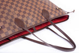 Authentic Louis Vuitton Damier Ebene Coated Canvas Neverfull GM Tote