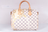 Authentic Louis Vuitton Damier Azur Nautical Speedy Bandouliere 25