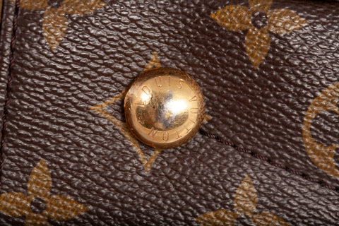 Authentic Black Louis Vuitton Monogram Canvas Pallas Tote Bag