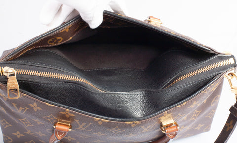 Authentic Black Louis Vuitton Monogram Canvas Pallas Tote Bag