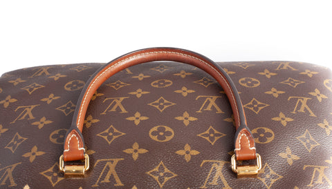 Authentic Black Louis Vuitton Monogram Canvas Pallas Tote Bag