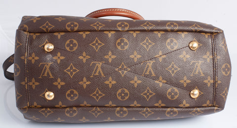 Authentic Black Louis Vuitton Monogram Canvas Pallas Tote Bag