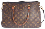 Authentic Black Louis Vuitton Monogram Canvas Pallas Tote Bag