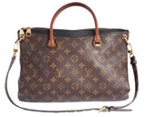 Authentic Black Louis Vuitton Monogram Canvas Pallas Tote Bag