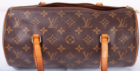 Authentic Louis Vuitton Monogram Canvas Papillon 30 Handbag