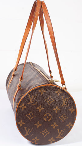Authentic Louis Vuitton Monogram Canvas Papillon 30 Handbag