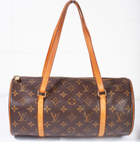Authentic Louis Vuitton Monogram Canvas Papillon 30 Handbag