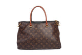Authentic Black Louis Vuitton Monogram Canvas Pallas Tote Bag