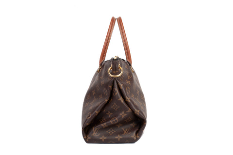 Authentic Black Louis Vuitton Monogram Canvas Pallas Tote Bag