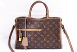 Authentic LOUIS VUITTON Monogram Taupe Popincourt PM Shoulder Bag