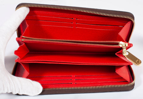 Authentic Louis Vuitton Monogram Poppy Zippy Wallet