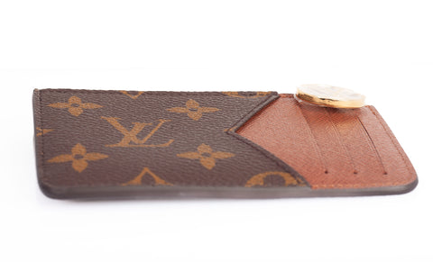 Authentic LOUIS VUITTON Monogram Canvas Romy Card Holder