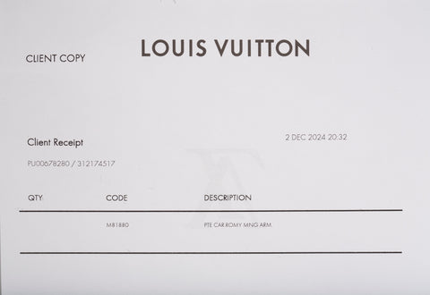 Authentic LOUIS VUITTON Monogram Canvas Romy Card Holder