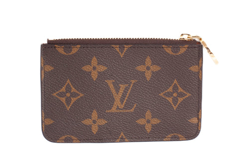 Authentic LOUIS VUITTON Monogram Canvas Romy Card Holder
