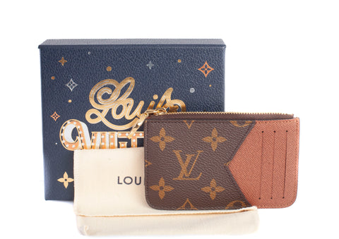Authentic LOUIS VUITTON Monogram Canvas Romy Card Holder
