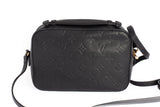 Authentic Black Louis Vuitton Empreinte Leather Saintonge Crossbody Bag