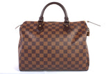 Authentic Louis Vuitton Damier Ebene Speedy 30 Handbag