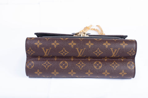 Authentic Black Louis Vuitton Monogram Victoire Shoulder Bag