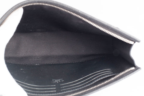 Authentic Louis Vuitton Pochette Voyage Pouch Black Tiaga Leather