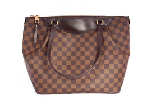Authentic LOUIS VUITTON Damier Ebene Canvas Westminster GM Shoulder Bag
