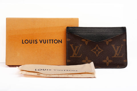 Authentic Louis Vuitton Monogram Macassar Neo Porte-Cartes Card Holder