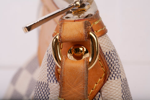 Authentic Louis Vuitton Damier Azur Siracusa PM Crossbody Bag