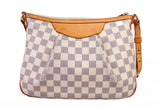 Authentic Louis Vuitton Damier Azur Siracusa PM Crossbody Bag