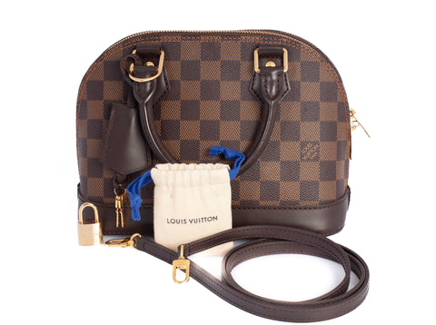 Authentic LOUIS VUITTON Monogram Canvas Alma BB Shoulder Bag