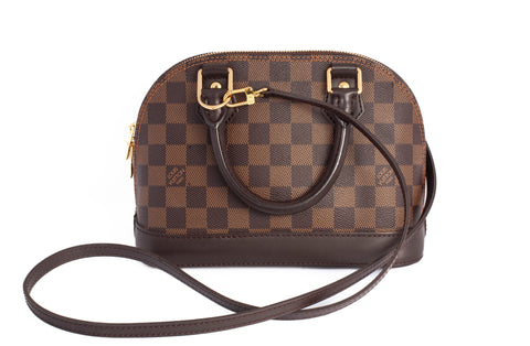 Authentic LOUIS VUITTON Monogram Canvas Alma BB Shoulder Bag