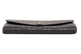 Authentic Louis Vuitton Black Monogram Empreinte Leather Sarah Wallet