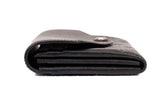 Authentic Louis Vuitton Black Monogram Empreinte Leather Sarah Wallet