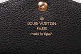 Authentic Louis Vuitton Black Monogram Empreinte Leather Sarah Wallet