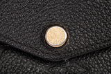 Authentic Louis Vuitton Black Monogram Empreinte Leather Sarah Wallet