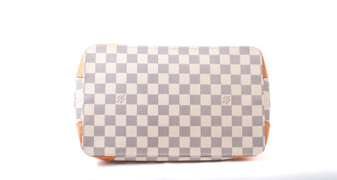 Authentic Louis Vuitton Damier Azur Hampstead MM Handbag
