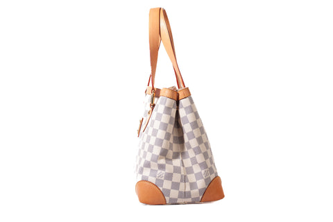Authentic Louis Vuitton Damier Azur Hampstead MM Handbag