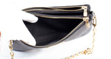 Authentic Louis Vuitton Black Monogram Empreinte Leather Liv Pochette