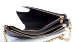 Authentic Louis Vuitton Black Monogram Empreinte Leather Liv Pochette