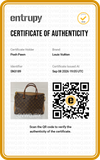 Authentic Louis Vuitton Brown Monogram Canvas Pallas Tote Bag