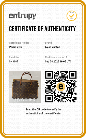 Authentic Louis Vuitton Brown Monogram Canvas Pallas Tote Bag